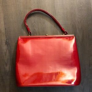 Vintage red handbag